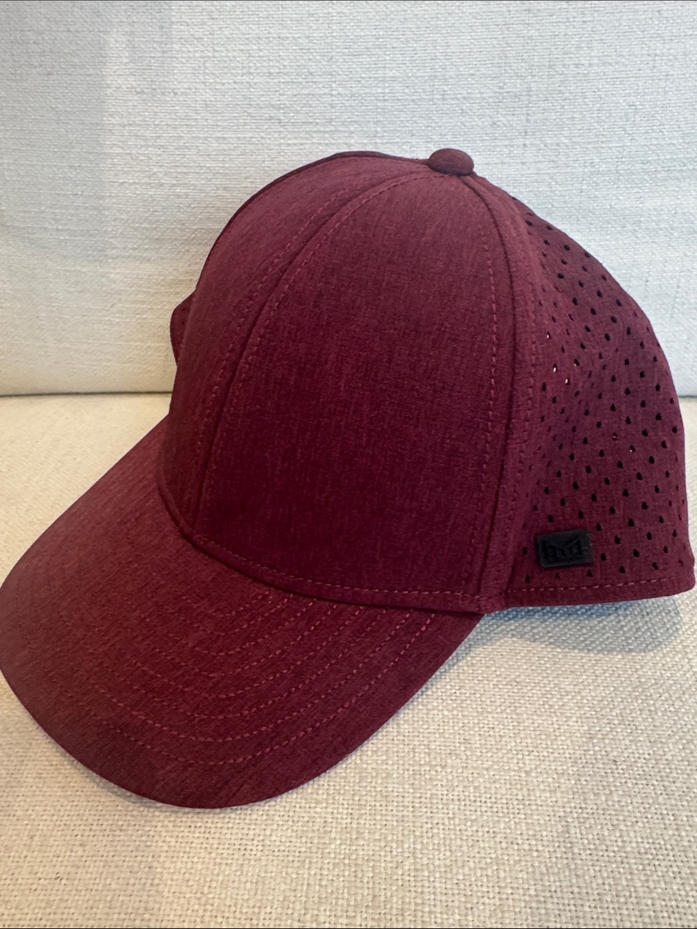melin Burgundy Baseball Cap with Perforated Back